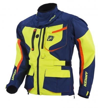 TITANIUM Jacke Dunkelblau Neongelb
