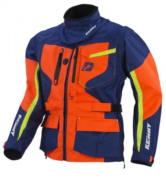 TITANIUM Jacke Dunkelblau Orange Limettengrün