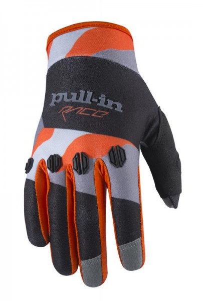 FIGHTER Handschuhe Schwarz Orange Camouflage
