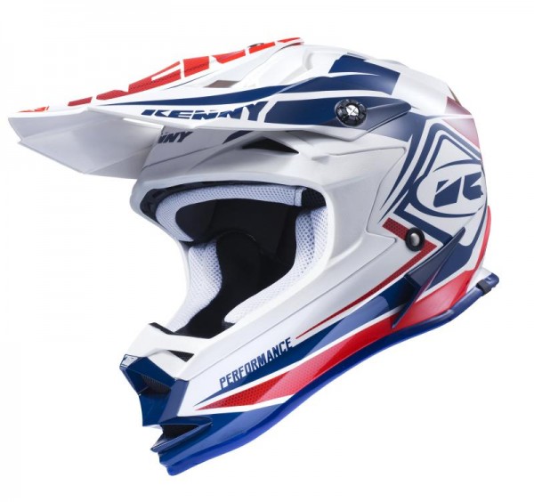 PERFORMANCE Helm Erwachsene Dunkelblau Weiß Rot