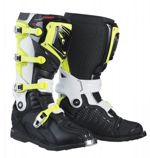 TITANIUM Stiefel Schwarz Weiß Neongelb